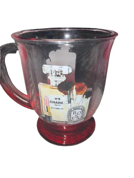 Chanel No 5 glass mug
