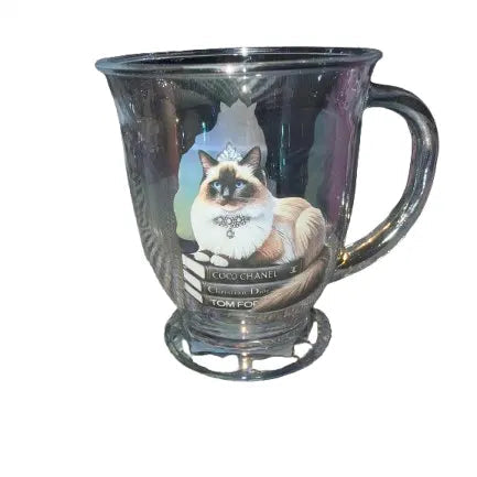 Glass Cat Chanel, Christian Dior & Tom Ford Cup