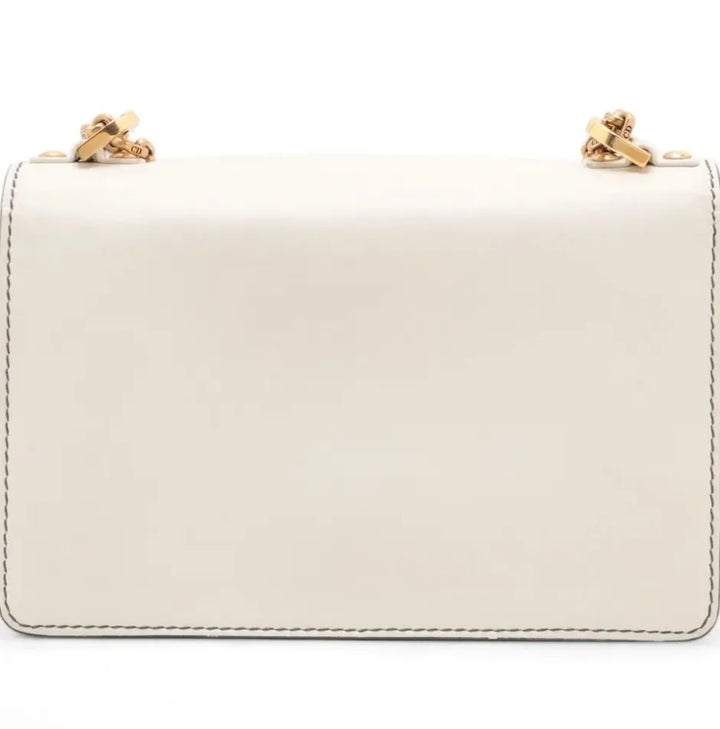 Handbags Christian Dior White Leather J'ADIOR Chain Flap Bag