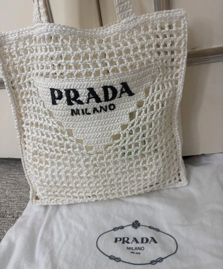 Prada Crochet tote bag